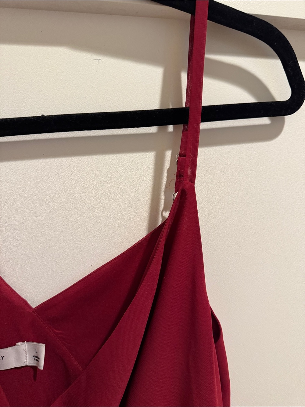 One-Shoulder Ruffle Wrap Dress - Picture 3 of 8